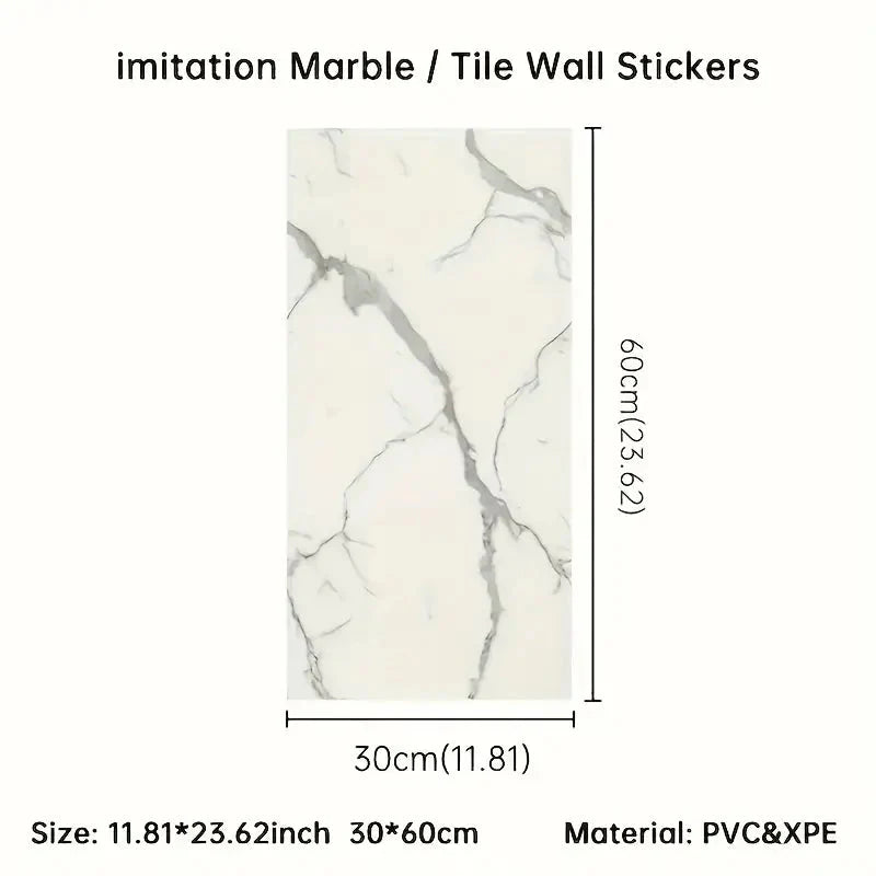 3D Self-Adhesive Wall Tiles (30cm x 60cm)