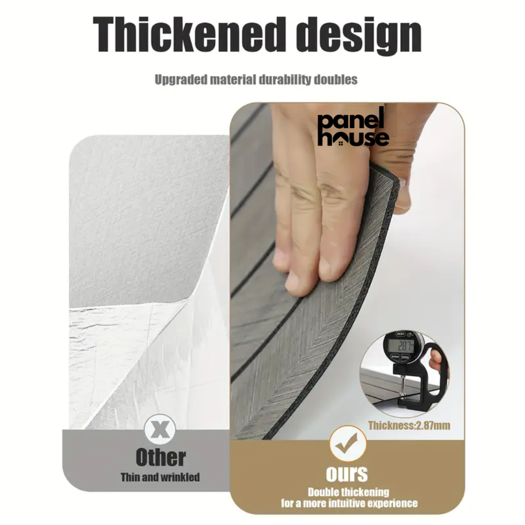 3D Wood Slat Wall Panels, Self-Adhesive, Removable, Waterproof Buy 1, Get 6 Premium Panels for Only Β£7! (30cm x 60cm)