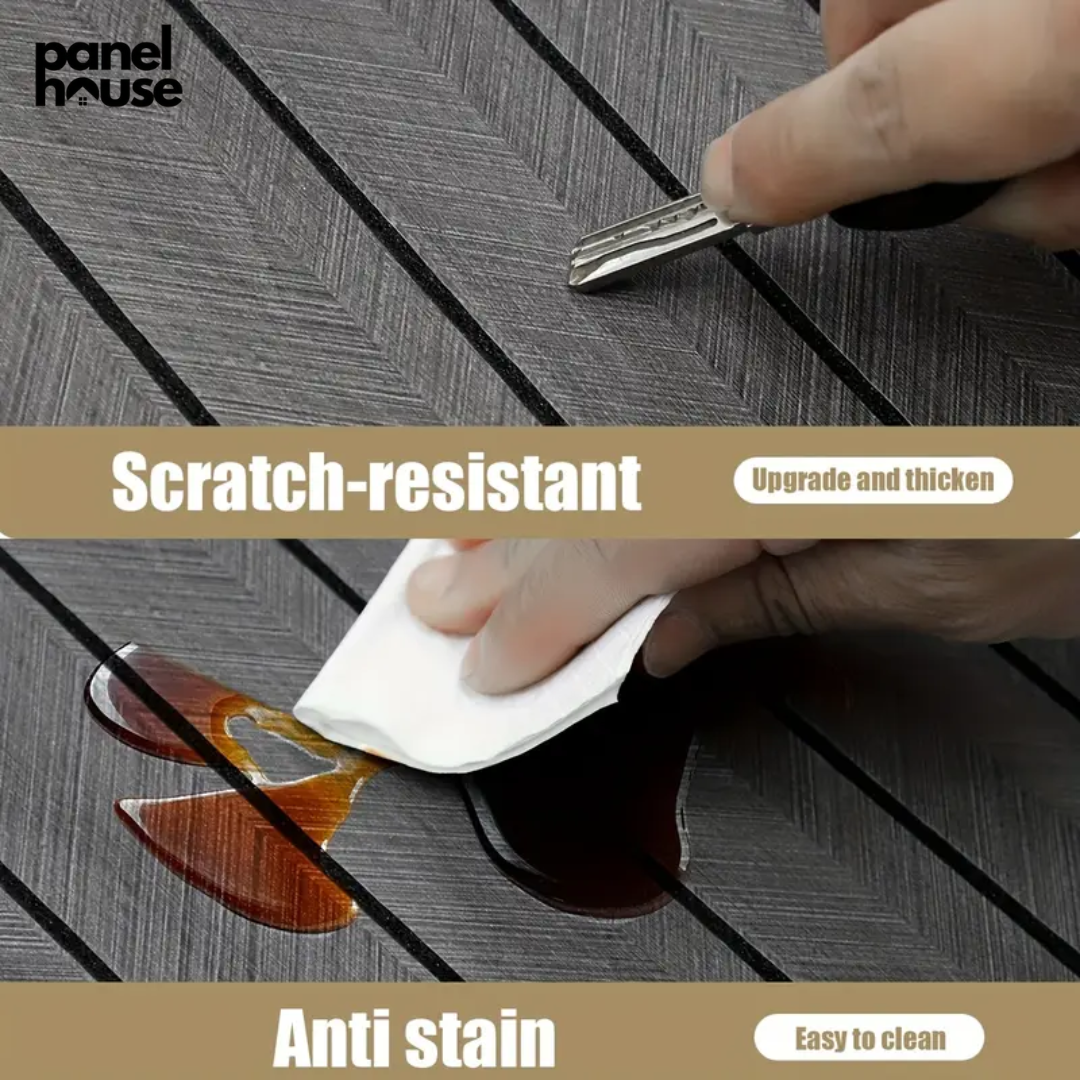 3D Wood Slat Wall Panels, Self-Adhesive, Removable, Waterproof Buy 1, Get 6 Premium Panels for Only Β£7! (30cm x 60cm)