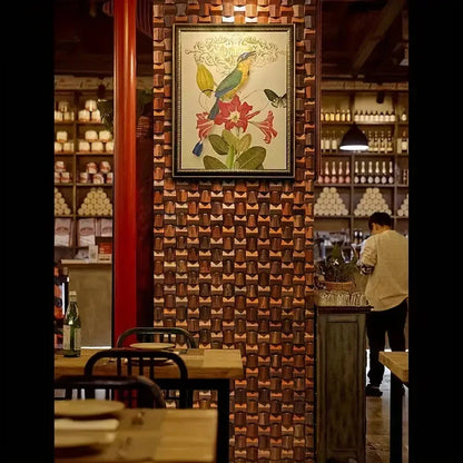 Solid Wood 3D Mosaic Panel Premium ✅(30 x 30 cm)