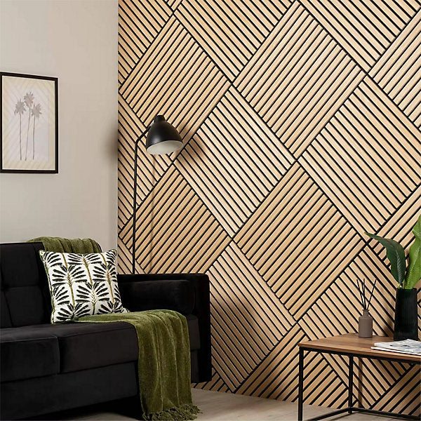 60cm x 60cm Square Wood Acoustic Wall Panel Multiple Colours